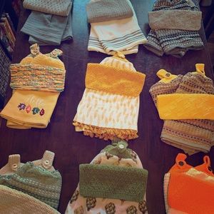 Hand knitted dishcloth/towel sets 🧶